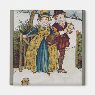 Sunday Morning, Victorian card Magnet