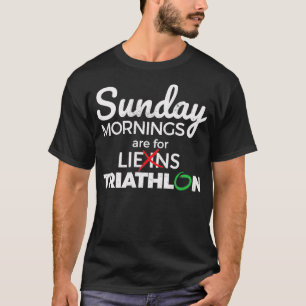 Sunday Mornings are For Triathlon Funny graphic T-Shirt