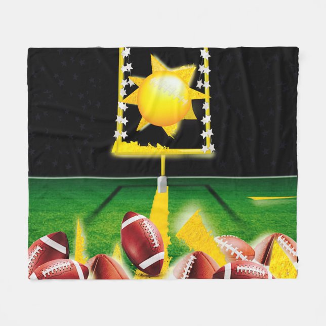 SUNDAY NIGHT FOOTBALL! FLEECE BLANKET (Front (Horizontal))