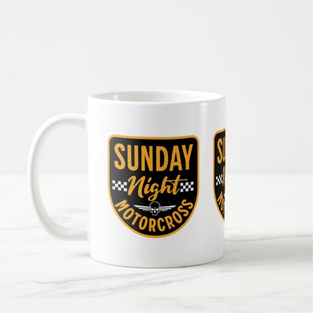 sunday night motocross mug (Left)