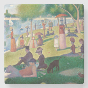Sunday on La Grande Jatte Seurat Painting Stone Coaster