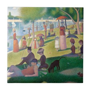 Sunday on La Grande Jatte Seurat Painting Tile
