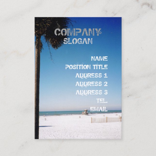 Sunday Palm Business Card (Front)