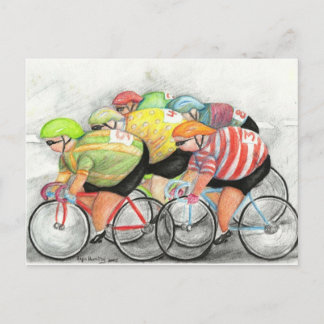 Sunday Ride Postcard, by Lyn Hurring Postcard