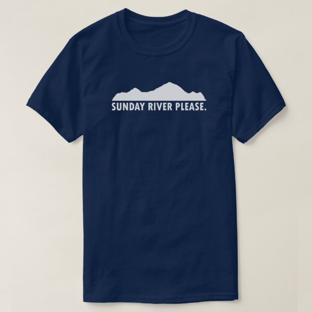 Sunday River Maine Please T-Shirt (Design Front)