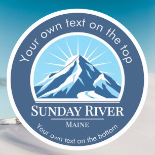 Sunday River Maine ski vacation resort Sticker