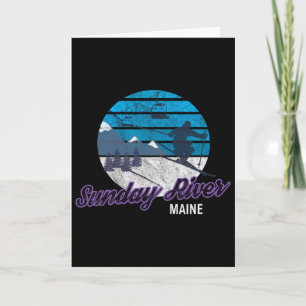 Sunday River Newry Maine New England Usa Ski Snowb Card