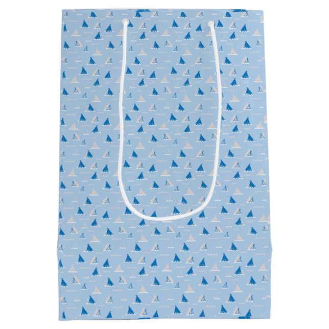 Sunday Sail light Medium Gift Bag (Back)