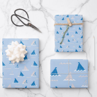 Sunday Sail light Wrapping Paper Sheet
