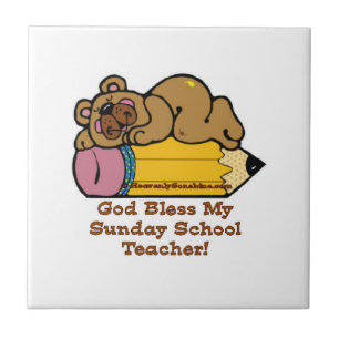 Sunday School Teacher Pencil Tile