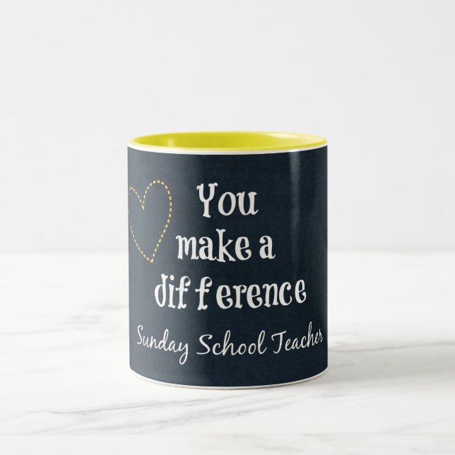 Sunday School Teacher Two-Tone Coffee Mug (Center)