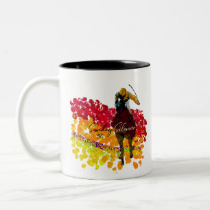 Sunday Silence 1989 Champion Racehorse Two-Tone Coffee Mug