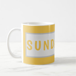 Sunday Today – Minimal Coffee Mug Design