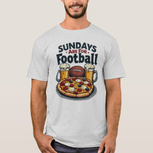 Sundays Are for Football Beer & Pizza T-Shirt