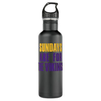 Sundays are for The Vikings, Minnesota Football  710 Ml Water Bottle