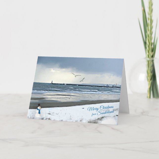 Sunderland - Roker Pier Christmas Card (Front)