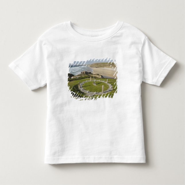 Sundial and Perran Beach, Perranporth, Cornwall, Toddler T-Shirt (Front)