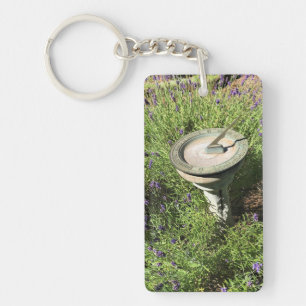 Sundial in Lavender Key Ring