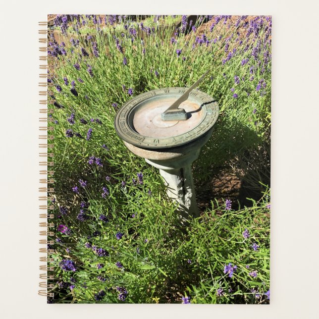 Sundial in Lavender Planner (Front)