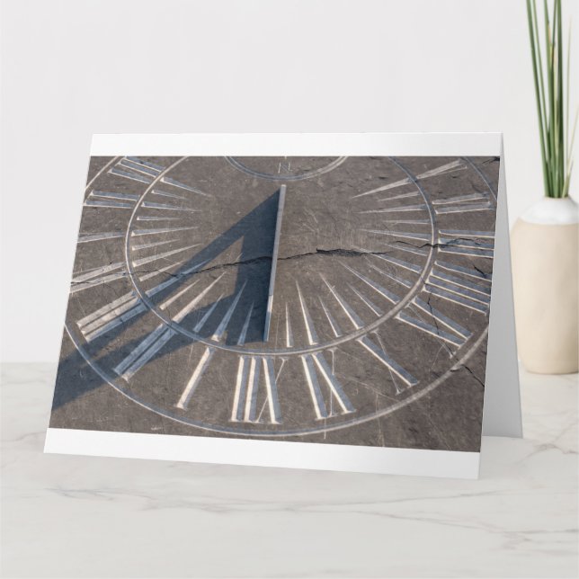 Sundial On Stone Card (Front)