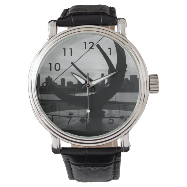 Sundial Sunset Grayscale Watch (Front)