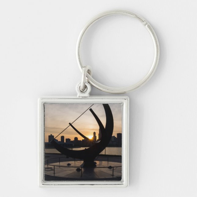 Sundial Sunset Key Ring (Front)