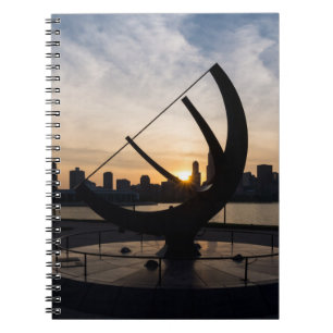 Sundial Sunset Spiral Notebook
