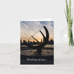 Sundial Sunset Thinking Of You Card