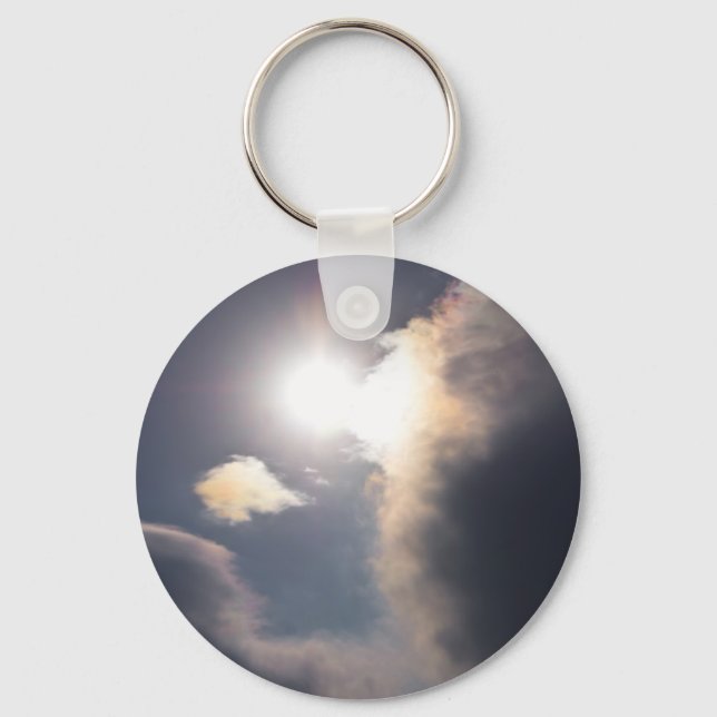 Sundog Rainbow Cloud Burst Apparel and Gifts Key Ring (Front)