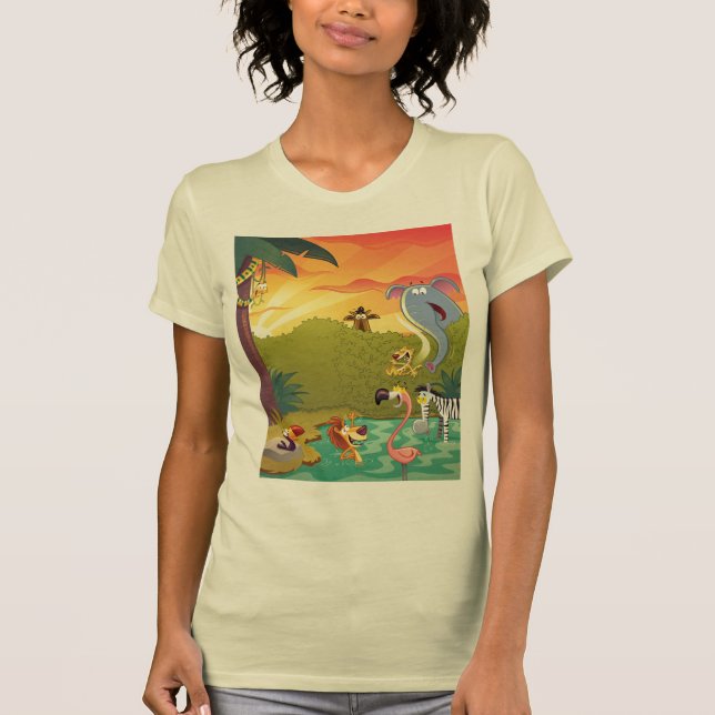 Sundown At The Water Hole T-Shirt (Front)