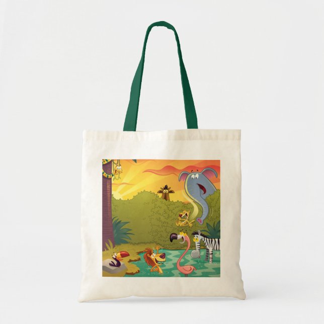 Sundown At The Water Hole Tote Bag (Front)