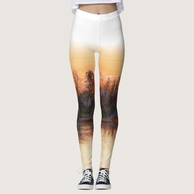 “Sundown on the River” Leggings (Front)
