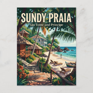 Sundy Praia São Tomé and Príncipe Postcard
