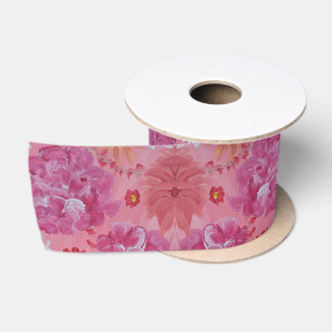 Sunet Rose Floral Satin Ribbon