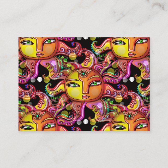 Sunface Celestial Business Card (Front)