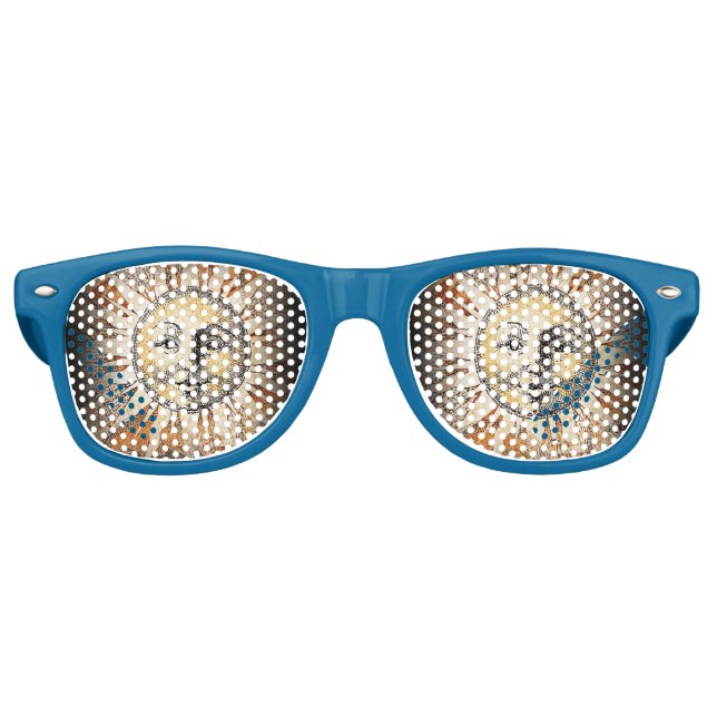 Sunface party sunshades retro sunglasses (Front)