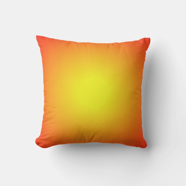 Sunfire Yellow Orange Red Cushion (Front)