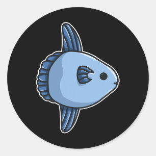 Sunfish Ocean Sunfish Common Mola - Mola Mola Fish Classic Round Sticker