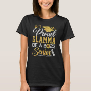 Sunflower 2023 Proud Glamma Of A 2023 Senior Gradu T-Shirt