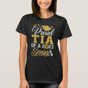 Sunflower 2023 Proud tia Of A 2023 Senior Graduati T-Shirt