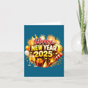 Sunflower 2026 Happy New Year Funny Bow Butterfly  Card