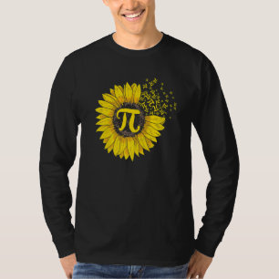 Sunflower 3 14 Pi Number Symbol 100th day of Schoo T-Shirt