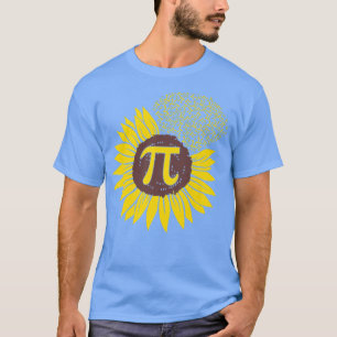 Sunflower 3,14 Pi Number Symbol Math Science Pi Da T-Shirt