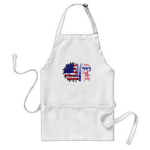 Sunflower 4th of July Standard Apron