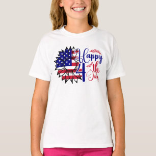 Sunflower 4th of July  T-Shirt