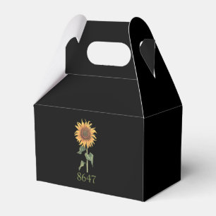 Sunflower 8647 86 47 Subtle Anti Trump Floral Boho Favour Box