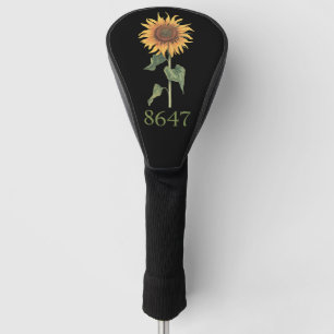 Sunflower 8647 86 47 Subtle Anti Trump Floral Boho Golf Head Cover