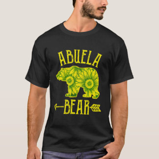 Sunflower Abuela Bear Shirts For Women Spanish Gra