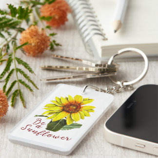 Sunflower Acrylic Keychain