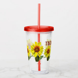 Sunflower Acrylic Tumbler